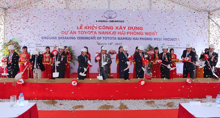 Lễ Khởi Công Xây Dựng Dự Án Showroom Ô Tô Của Công Ty TNHH Toyota Nakai Hải Phòng West