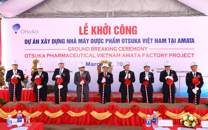 Khởi Công Dự Án Chi Nhánh Công Ty Cổ Phần Dược Phẩm Otsuka Việt Nam Tại Khu Công Nghiệp Long Bình (Amata)