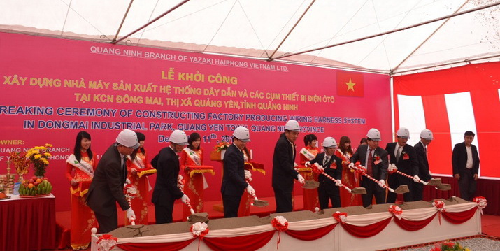Ground-breaking ceremony of Yazaki Haiphong Vietnam Co., Ltd – Quang Ninh branch factory project