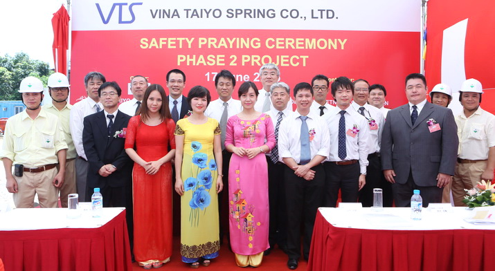 The Safety Praying Ceremony Of Vina Taiyo Spring Phase 2 Factory Project