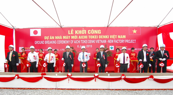The Ground Breaking Ceremony Of Aichi Tokei Denki Vietnam Co., Ltd – New Factory Project