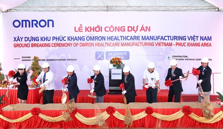 Lễ Khởi Công Cho Dự Án Khu Phúc Lợi Tiện Ích Omron Healthcare Manufacturing Việt Nam